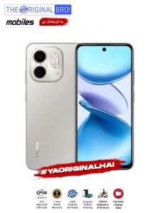 Infinix Smart 9 - 4GB RAM - 128GB Storage - PTA Approved - 12 Months Warranty - Silver - The Original Bro Mobiles - TOB33